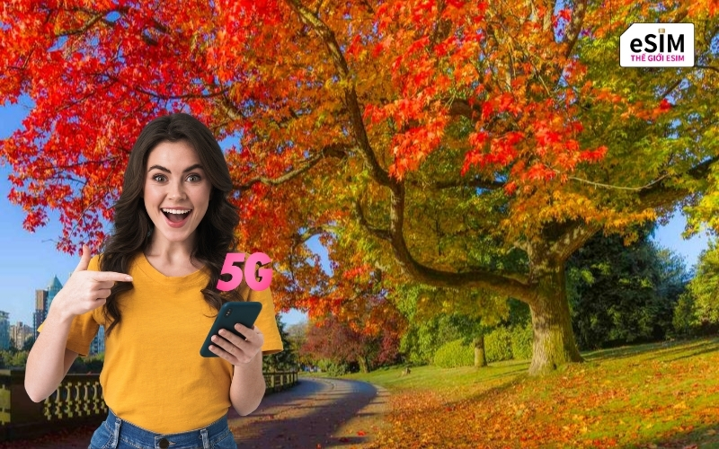 eSIM Mỹ Canada giúp du khách trải nghiệm trọn vẹn hành trình số hóa xuyên Bắc Mỹ.